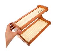 LAPYAPPE Rack de Stockage Multicouche organisateurs de Bureau et Rangement étagères pour Bureau Etagère d'exposition Bookself de étagère pour rotin en Plastique Brun