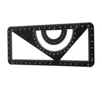 LAPYAPPE Règles Aluminium Multifonctionnelles Ensemble Triangle Équerre Règle Droite Polyvalent Pour École Architectes Dessin Technique