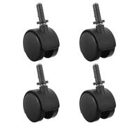 LAPYAPPE Roulettes Pivotantes en Nylon Silencieuses de Rechange Lot de 4 de 32x10 Mm, Rotation à 360° pour Aspirateur et Meubles pour Appareils Cuisine et Espaces Étroits