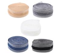 LAPYAPPE Ruban Thermocollant pour Ourlet Pantalon Auto-adhésif en Polyester, Facile à Couper Sécher, 5 Rouleaux pour Accessoires de Couture DIY