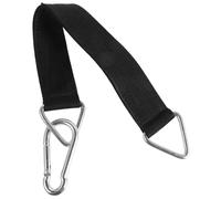 LAPYAPPE Sangle Suspendre pour Balançoire et Paquet de Sable Noir 50 Cm en Nylon et PU pour Équipement de Gym Intérieur Crochet Robuste et Installation Simple