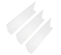 LAPYAPPE Séparateurs D'étagères Résistant Jaunissement Classification des Marchandises L Lot de 3 Pièces en PVC Blanc pour Magasin et Entreprise