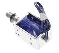 LAPYAPPE Solénoïde Électromagnétique Dc Push-pull Cadre Ouvert Mouvement Linéaire Force Adsorption Élevée Bobine Cuivre Isolée Course Électro-aimant Robuste pour Usage Industriel