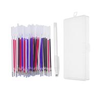 LAPYAPPE Stylo Textile Indélébile Effaçable à Haute Température pour Couture et Broderie, Encre Soluble à L'eau, Pointe 1 Mm, Plastique, Lot de 41 Set de Set de Pièces Couleur Aléatoire