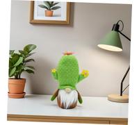 LAPYAPPE Succulent GNOME Figurine Durable Decorative Doll with Cactus Motif for Summer Tiered Tray Centerpiece and Desk Accessories