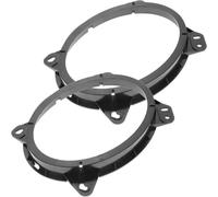 LAPYAPPE Support de Haut-Parleur Voiture Noir en Plastique, Entretoise Annulaire Améliorant la Qualité Sonore, Adapté aux Enceintes de Porte, Lot de 1 Paire