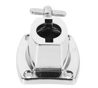 LAPYAPPE Support de Montage pour Batterie en Métal Argenté Pince pour Cymbale, Réglage Flexible et Installation Rapide, Adapté aux Tambours Caisse Claire et Grosse Caisse en Divers