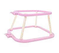 LAPYAPPE Support Double Couche pour Cerceau de Broderie Réglable Cadre Intégré pour Travaux à Aiguilles Design Gain de Place et Stable Accessoires pour Projets de Quilting Support de Table