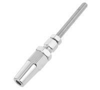 LAPYAPPE Tendeur de Câble en Acier Inoxydable 316 M6 Goujon Fileté et Écrou Standard, Embout de Rambarde Polyvalent pour Câbles Métalliques et Garde-Corps de Pont