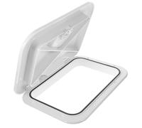 LAPYAPPE Trappe D'inspection de Pont de Bateau Blanc 270x375mm en Abs et Caoutchouc Résistant aux UV pour Remplacement D'accès Intérieur Kayak et Console Centrale