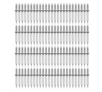 Lapyyne Lot de 100 plinthes en bois double - Fil sans couture - Sans trace - Clous en corne de mouton - Faciles à utiliser - Argenté