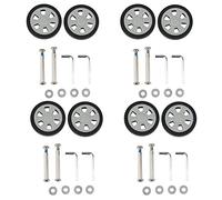 Lapyyne Lot de 8 roulettes pour bagages - Résistantes à l'usure - 55 x 12 mm