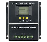 Lapyyne PWM 100 A 12 V 24 V 36 V 48 V Panneau solaire Contrôleur de charge solaire PV Chargeur de batterie avec contrôleur solaire LCD MPPT
