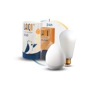 Laqi Circadian - Kit de démarrage avec Hub et Ampoules LED E27 AUTOMATIQUE | Cycle Solaire 24h : de 2200K à 5800K, 0 à 800 Lumens - Réveil Simulateur d'Aube - Sommeil et Bien-Être (Oblong, 1, unité)