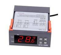 Laqiya Régulateur de température numérique STC-1000 Thermostat Régulateur Etalonnage Centigrade et Fahrenheit Affichage polyvalent avec sonde de détection 2 Sortie de relais pour la fermentation