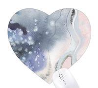 l'aquarelle abstraite de l'encre Jeux de tapis de souris en forme de coeur