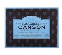 CANSON Héritage - Bloc 20 feuilles papier aquarelle - Grain torchon - 31 x 41 cm - 300g/m²
