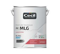 Laque glycéro blanc mat Cecil Professionnel PE MLG 5L