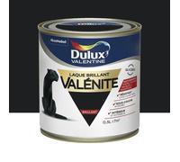 Dulux Valentine Peinture laque Valénite glycéro multisupport intérieur-extérieur Brillant Noir 0,5 L