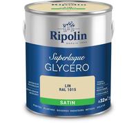 Laque glycéro lin RAL 1015 satin - RIPOLIN - 2 L