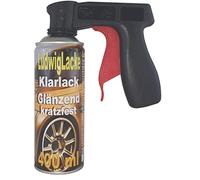 Laque transparente 1 bombe aérosol de 400 ml - Brillant - Fabriqué en Allemagne - Avec poignée