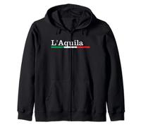 L'Aquila Città Italiana Bandiera Italia Maglietta Sweat à Capuche