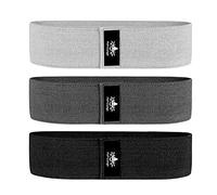 Lar Resistance Band,14.5" x3.15",Fabric Exercise Loop Bands with Instruction Guide and Carry Bag, Set of 3.