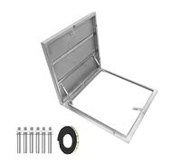 Lar Trappe de toit en métal - Porte d'accès étanche en acier inoxydable pour porte d'accès carrée verrouillable pour hall grenier, staase Ga (60 x 60 cm)