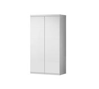 Armoire enfant - Laquée blanche - 2 portes - Classique - Chambre - L 110 cm x P 57 cm x H 204 cm - LARA