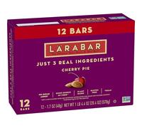 Larabar Cherry Pie, barres végétaliennes sans gluten aux fruits et aux noix, barres de 45,4 g, 12 ct