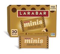 Larabar Mini barres au beurre d'arachide et aux pépites de chocolat, sans gluten, végétalien, 20 ct