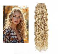 Larafona Hair Tissage Ondulés Blond Highlights Nautrelle Extensions Meches 100% Remy Humain Cheveux Extensions P27/613# 100g/Boule 24inch/60cm