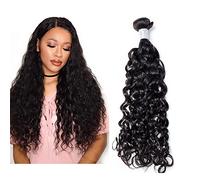 Larafona Naturel Tissage Boucles Bresilienne Meches Vierge 8A 100gram/pc 100% Humain Cheveux Natural Wave Noir Hair 16inch/40cm