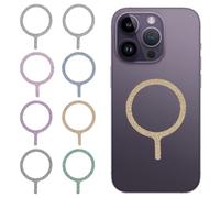 Laralily Lot de 8 anneaux compatibles avec Magsafe, anneau magnétique compatible avec Magsafe, anneau magnétique pour téléphone portable, autocollant compatible avec Magsafe, compatible avec tous les