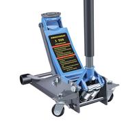 LARBANKE Cric hydraulique à profil bas de 3 tonnes pour voiture, construit en aluminium et acier durables, cric de sol avec double système de pompe pour un levage rapide, capacité de 2993,7 kg, plage