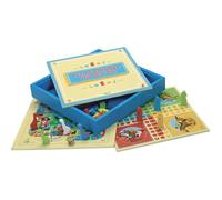 L'arbre a jouer - 66310 - jeux des petits chevaux et oie - coffret en bois