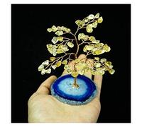 l'arbre créatif à Cristal Naturel en Cristal se Fait de la décoration d'arbre Riche Cristal lugues Joyeuse Arbre Arbre Arbre de Vie décoration Maison de Maison Cadeau de guérison (C)