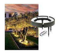 L'arbre D'anneau De Lumière Chaude Allume DC24V Avec Le Transformateur, Lumière Imperméable Extérieure De Plante De Palmier Pour L'éclairage De Paysage, Projecteurs De LED(5 lights)