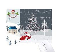l'arbre de noël santa claus flocon de neige cadeau de noël maison tapis de souris