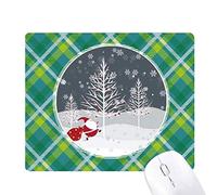 l'arbre de noël santa claus flocon de neige réseaux verte grille pixel tapis de souris