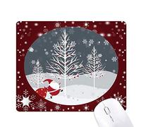 l'arbre de noël santa claus flocon de neige tapis de souris en hiver flocon de neige