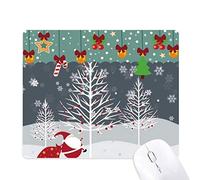 l'arbre de noël santa claus flocon de neige tapis de souris en jeu - office mat noël