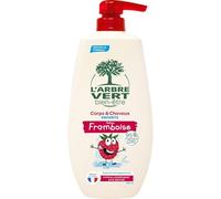 L'ARBRE VERT BIEN - ETRE Shampooing Gel Douche Enfant Framboise Corps & Cheveux 720 ml avec Pompe - Lot de 3