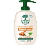 L'ARBRE VERT - Crème Lavante Mains Douceur Amande Bio, Soin Hydratant 300mL - Lot De 4