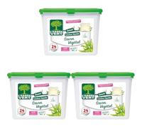 L'Arbre Vert Doses Lessive Liquide Ecolabel Savon Végétal - Hypoallergénique - 24 Doses (Lot de 3)