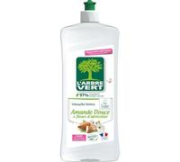 L'ARBRE VERT - Liquide Vaisselle Douceur Amande Hypoallergénique, Ecolabel Écologique (750mL) - Lot de 4 - vendu par Lot