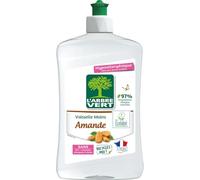 L'ARBRE VERT - Liquide Vaisselle Doux Amande, Hypoallergénique pour Peaux Sensibles (500 mL) - Lot de 4 - vendu par Lot