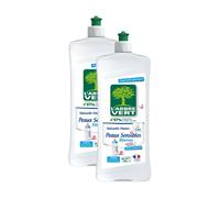 L'Arbre Vert Liquide Vaisselle Hypoallergénique pour Peaux Sensibles & Biberons 2 x 750 ml (= 1,5 L)
