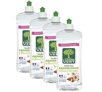L'arbre vert Liquide Vaisselle Mains Amande Douce/Fleurs d'Abricotier Hypoallergénique - Lot de 4