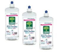 L'Arbre Vert Liquide Vaisselle Mains Peaux Sensibles Biberon 750 ml - Lot de 3 flacons
